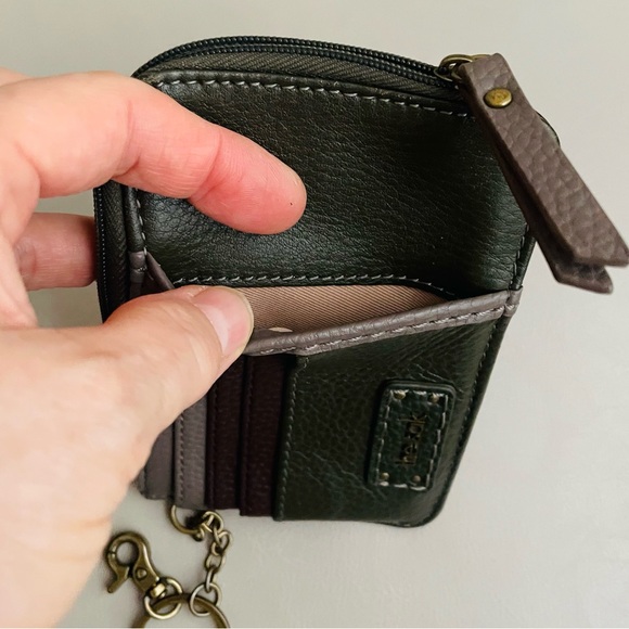 The Sak Multi-Color Leather Card Holder with Keychain - Picture 8 of 8